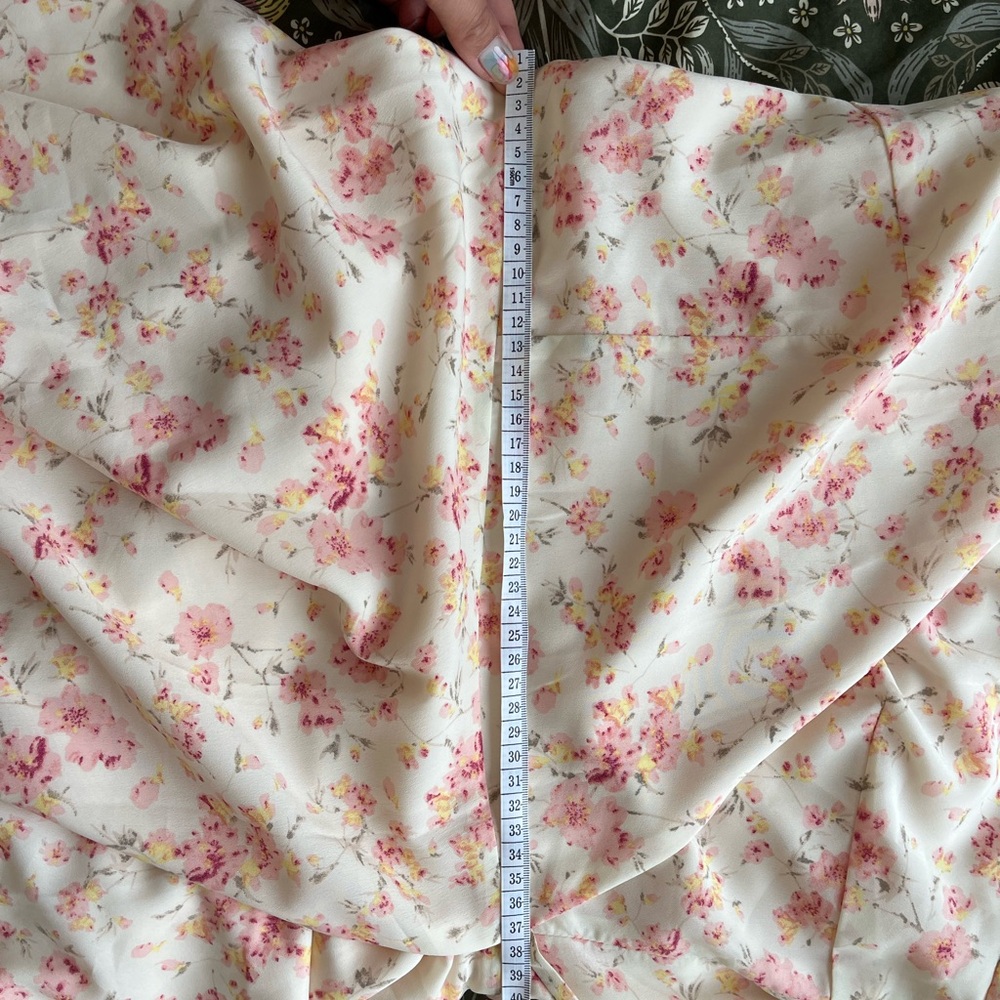 Floral Wrap Midi Dress - fits L or XL - Picture 4 of 8